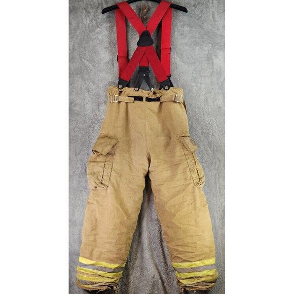 Morning Pride Firefighter Turn Out 44C 29/35L 34S Vintage Set with Boots Gloves - Picture 16 of 16